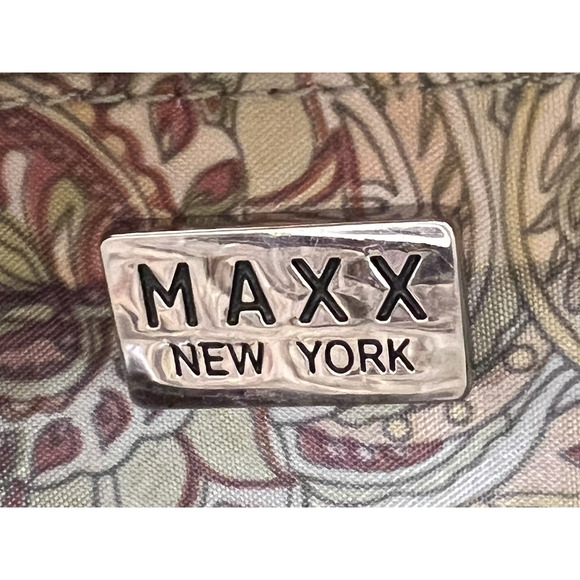 MAXX NEW YORK Designer Women's VTG Burgundy Red Croc Leather Shoulder Handbag - Picture 11 of 11